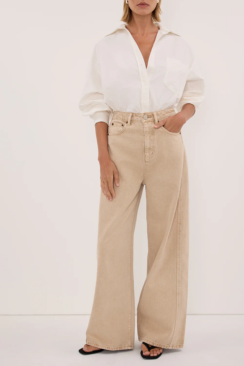 DREW BUFF WIDE LEG DENIM JEAN - Image 3
