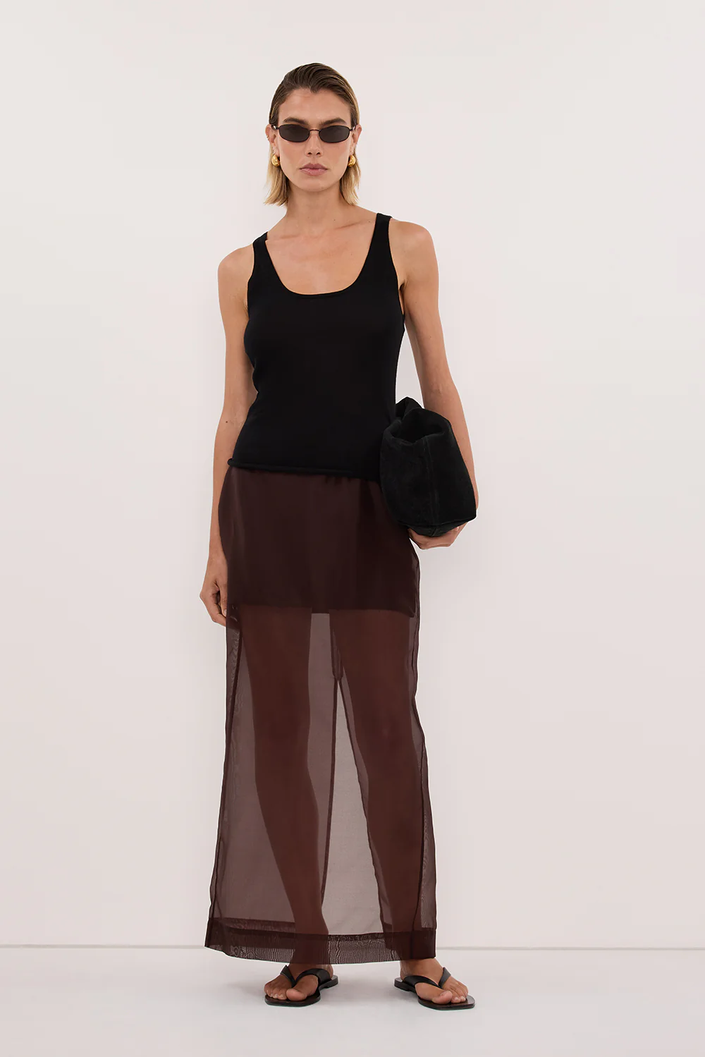 DUKE BLACK MERINO KNIT TANK
