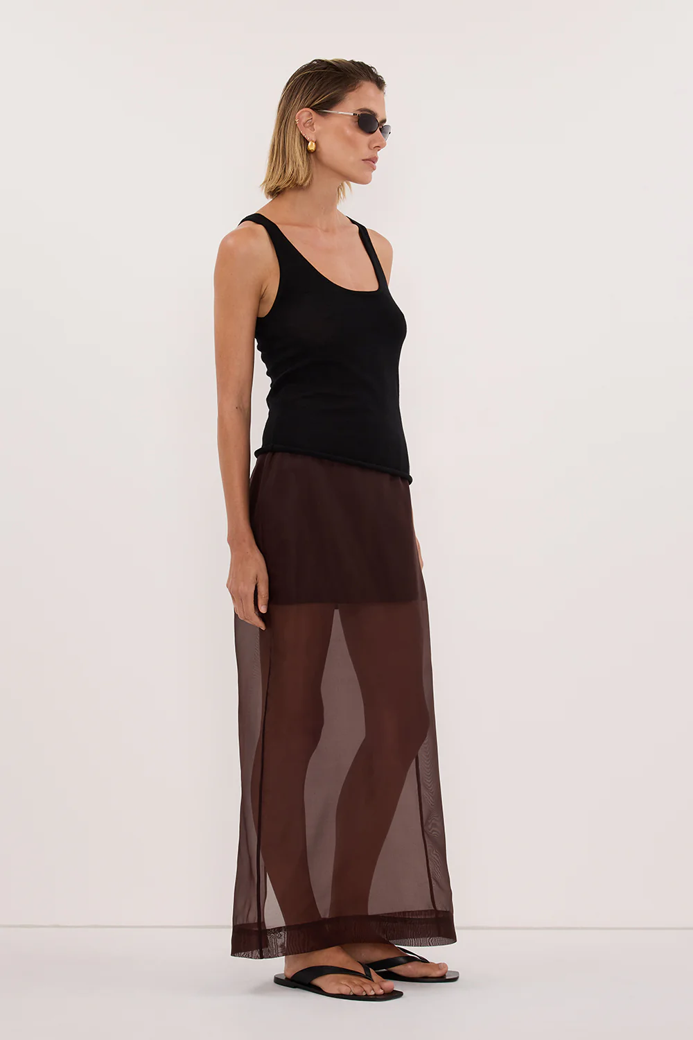DUKE BLACK MERINO KNIT TANK - Image 3