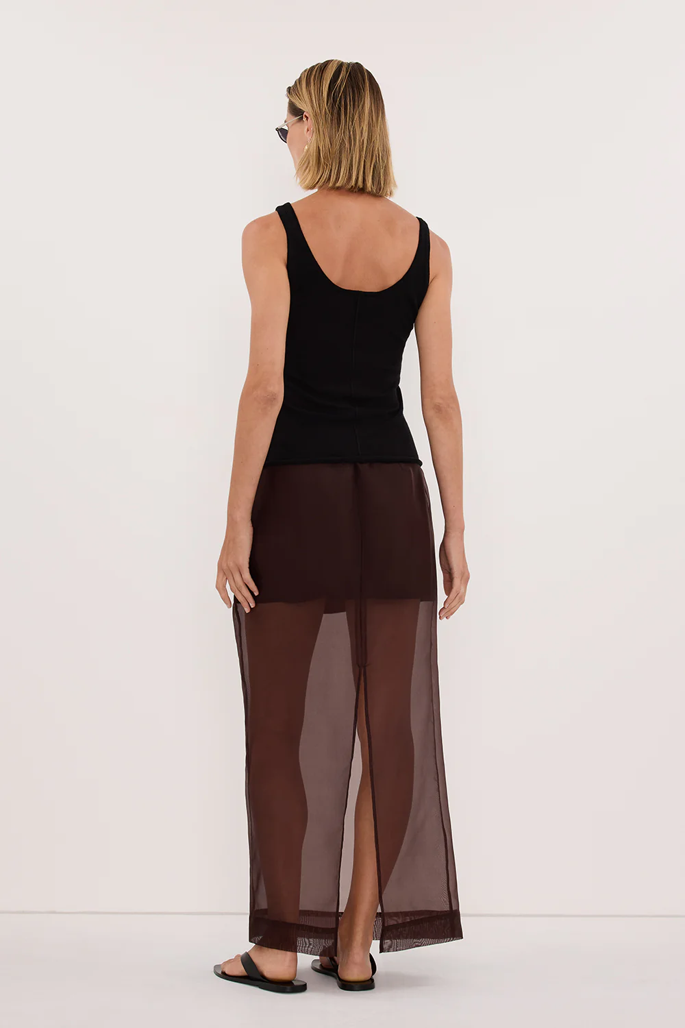 DUKE BLACK MERINO KNIT TANK - Image 4