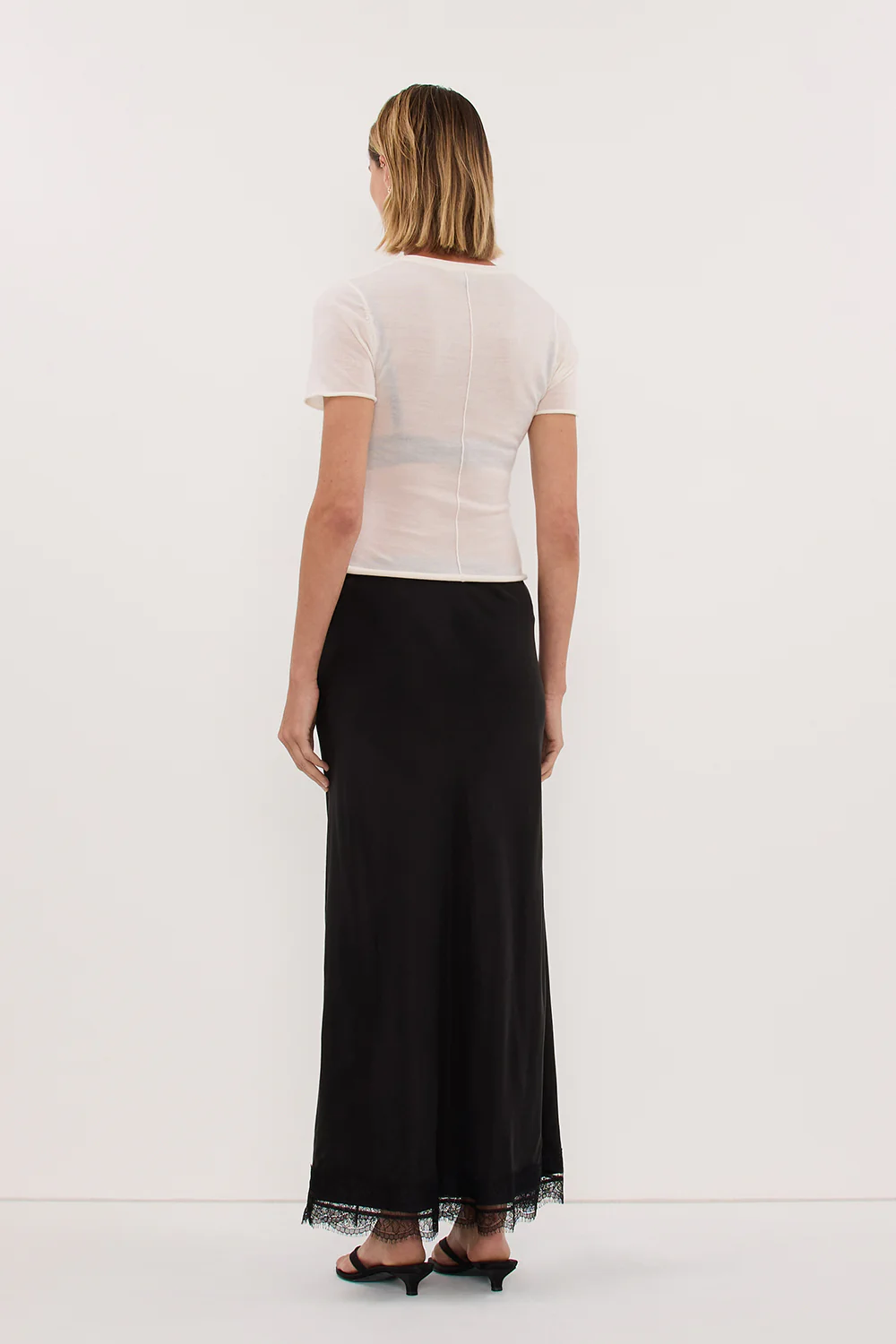 DUKE OFF WHITE MERINO KNIT BABY TEE - Image 4