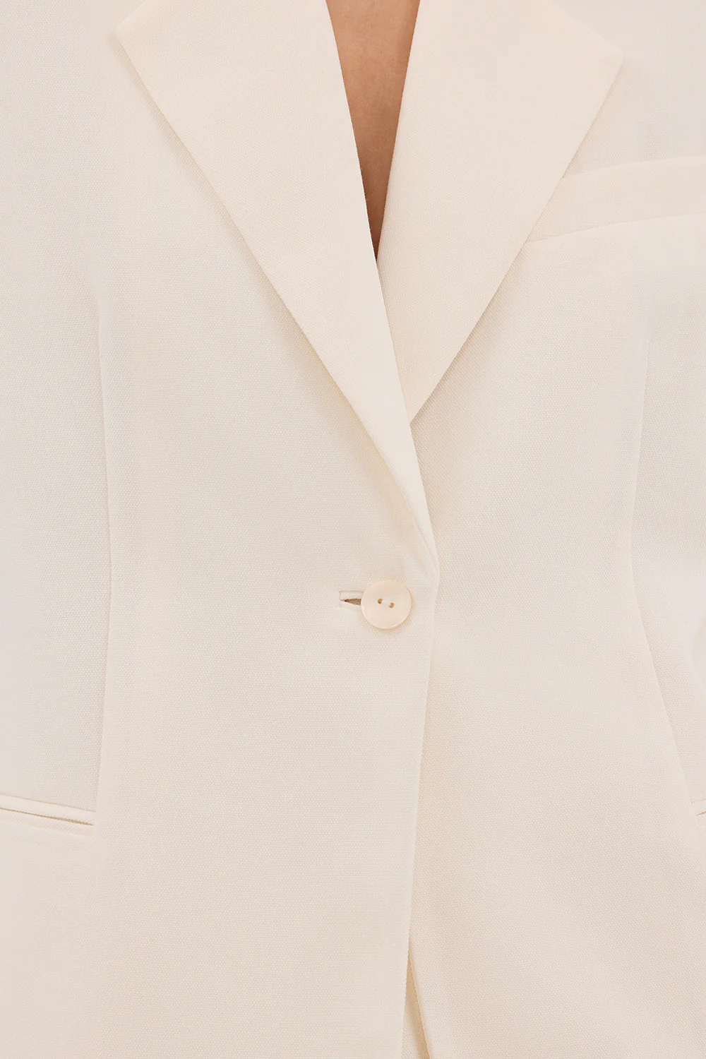 JORDY CREAM SHORT SLEEVE BLAZER - Image 5