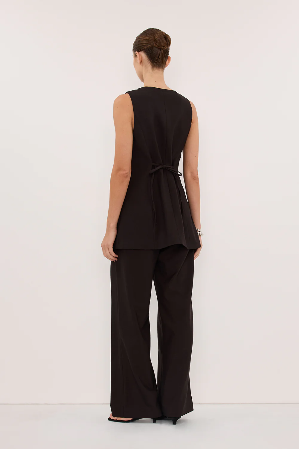 MONIQUE PEAT CHOC TAILORED VEST - Image 4