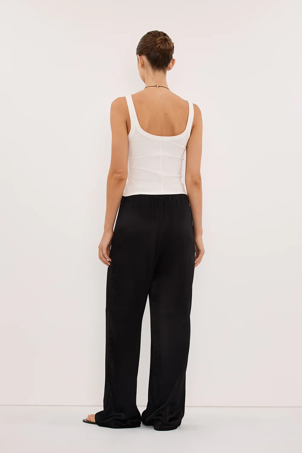 MYA BLACK SATIN PANT - Image 5