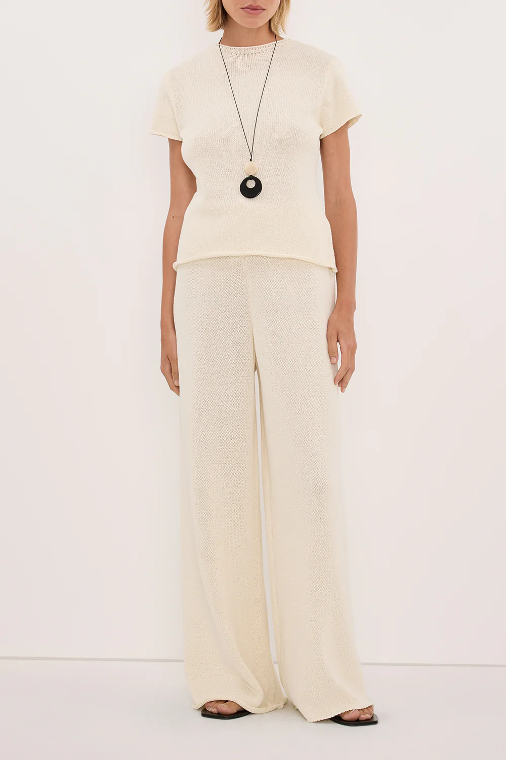 ORIA NATURAL COTTON KNIT PANT - Image 2