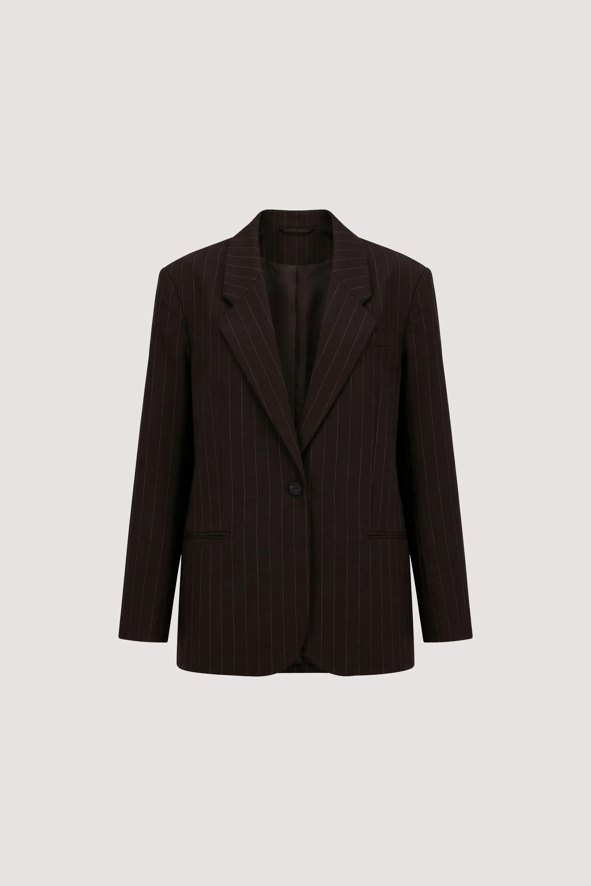 SIAN PEAT CHOC STRIPE OVERSIZED BLAZER - Image 8