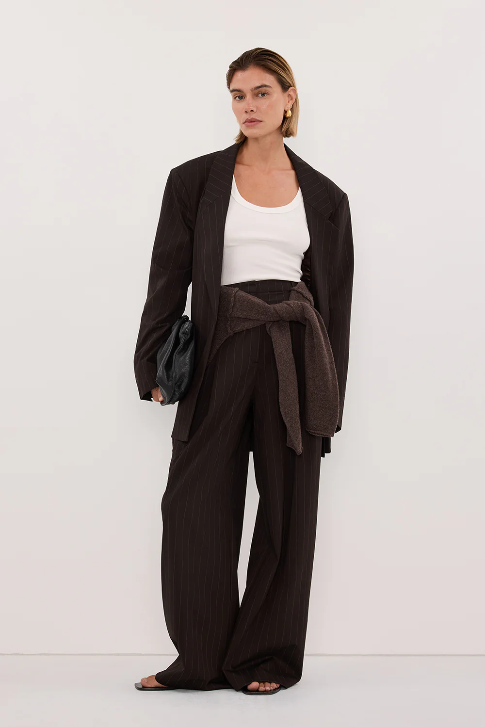 SIAN PEAT CHOC TAILORED WIDE PANT - Image 7